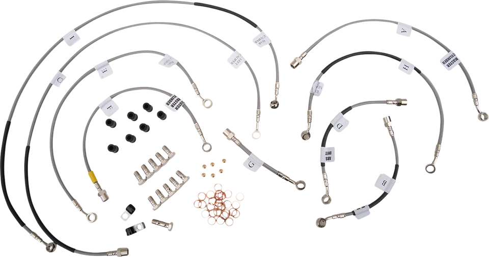 2015-2018 for Yamaha YZF-R1 M GALFER Brake Line Stainless Steel FK003D811-R - Image 1 of 1