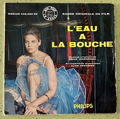 Bande originale du film L'eau à la bouche Gainsbourg 45 Tours Vinyle - Photo 1/3