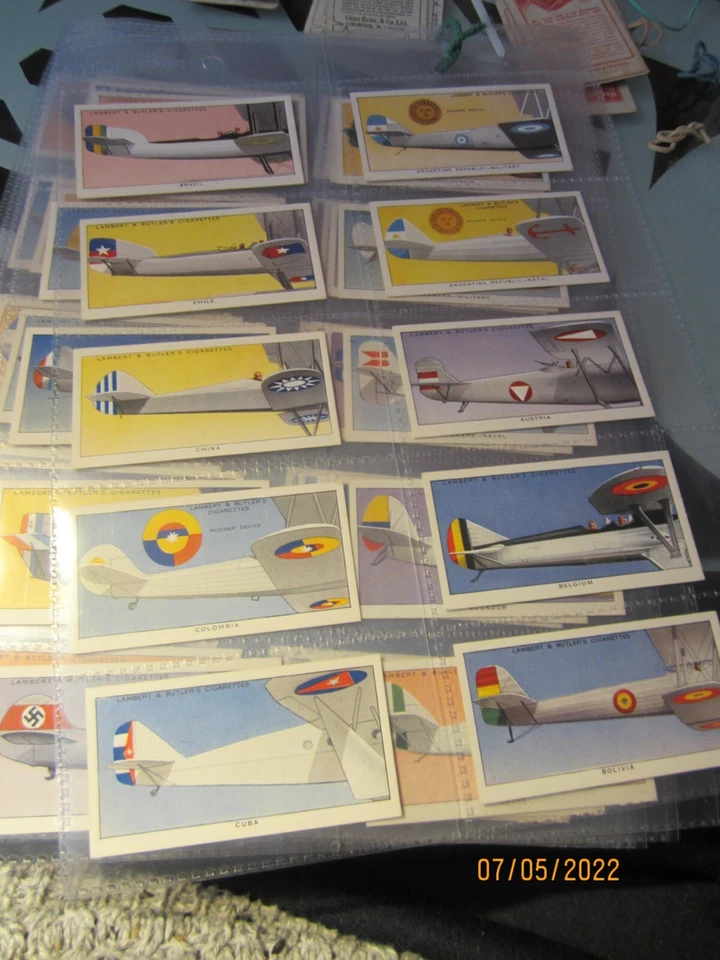 LAMBERT AND BUTLER AEROPLANE MARKINGS 1937'' EXCELLENT FULL SET [sl]@19/10/25 - Image 1 of 1