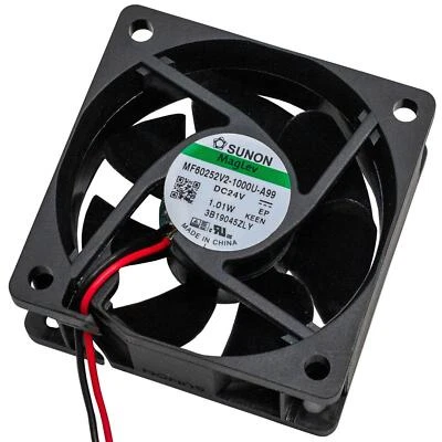 Fan 24V DC 0,72W 60x60x25mm 32,8m³/h 3800U/Min 32,8m³/h Sunon MF60252V21000UA99 - Image 1 of 4