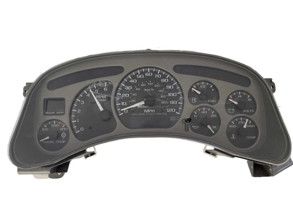 GMC Yukon 2001-2002 velocímetro calibre clúster 16252295 CHNM transmisión temperatura DENALI Foto 1 de 1