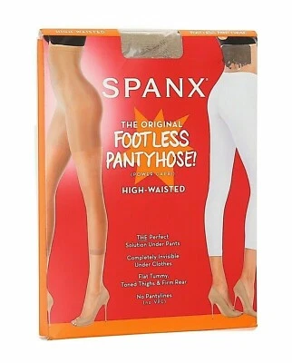 Spanx 248761 Womens Footless Higher Power Shaping Capri Pantyhose Nude Size A - Image 1 of 3