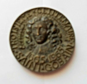 France Saint-Gobain 300 yrs medal with Jean-Baptiste Colbert founder 1965 - Picture 1 of 8