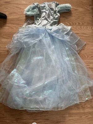 Vestido fantasia filme princesa Cinderela Disney tamanho M 7-8 nunca usado LINDO - Imagem 1 de 4