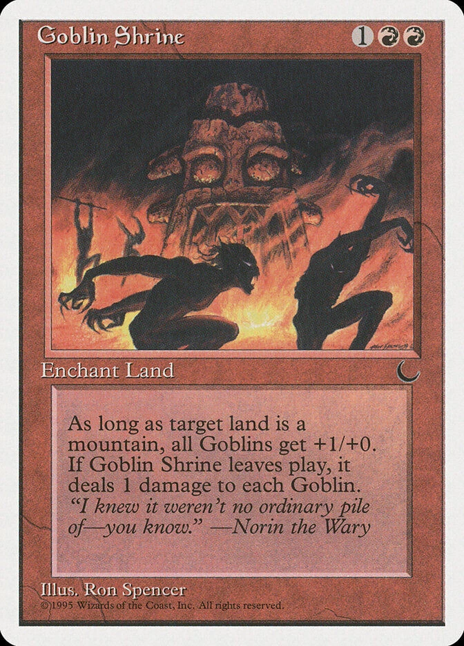 MTG - 4 x Goblin Shrine - Playset 4x x4 - Chronicles Regular - Image 1 of 1