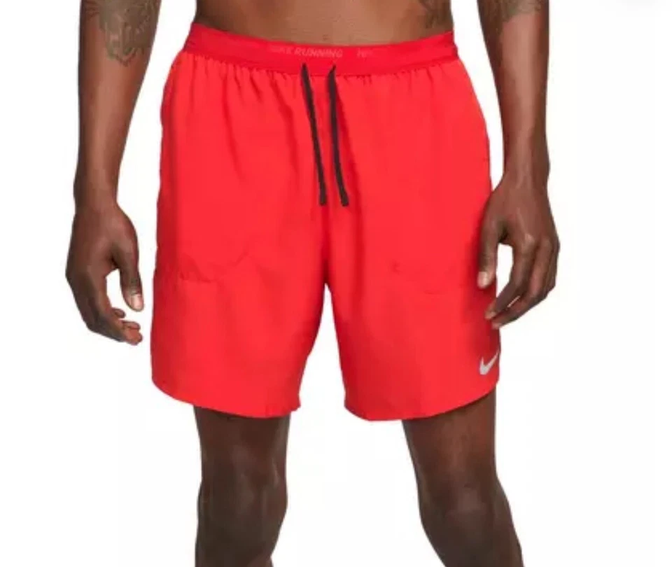 Men's Size 4XL Nike Stride  7" 2-in-1 Running Athletic Shorts Red DM4759-657 - Image 1 of 4