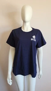 Carlton Blues AFL AFCAL0257 Ladies Printed Short Sleeve Core T Shirt Size XS New - Picture 1 of 4