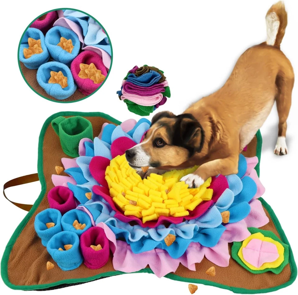 Pet Snuffle Mat for Dogs Sniffle Interactive Treat Game for Boredom Anxiety - Image 1 of 4