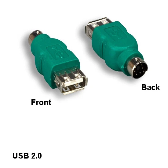 Kentek USB 2.0 A Female to Mini DIN 6pin Male Mouse Adapter for PC Logitech Mice - Image 1 of 1
