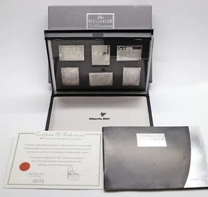 Hibernia Mint Millennium Collection - 6 Sterling Silver Stamps - Picture 1 of 3