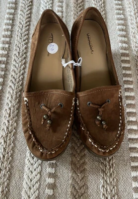 Merona BNWT wedge suede moccasin shoes - Image 1 of 4