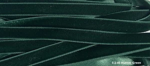 Vintage  3/8” Inch hunter green VELVET Ribbon 10 yards   SWISS Made" S-2-45 - Picture 1 of 1