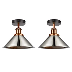 Retro industrial ceiling light vintage lamp pendant light hanging lamp metal E2 - Picture 1 of 8