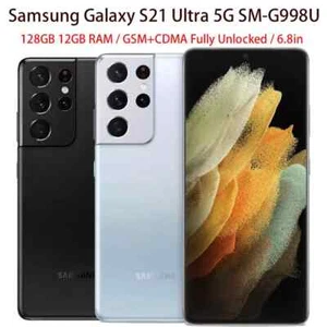 New Sealed Samsung Galaxy S21 Ultra 5G 128GB SM-G998U1 Factory Unlocked - Picture 1 of 7