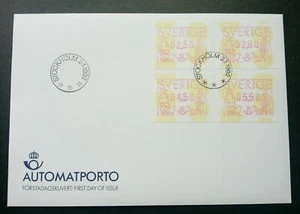 [SJ] Sweden 1992 Dog Duck ATM (frama label stamp FDC) - Picture 1 of 5