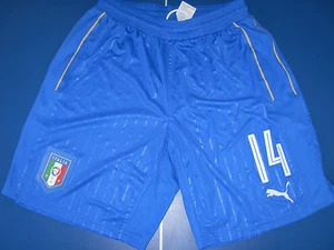 no maglia short calcio italia puma match worn usato size L nr 14 - Picture 1 of 1