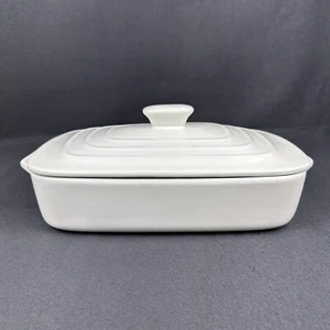 Lareina Stoneware Large 4 qt Rectangle Covered Ceramic Casserole Dish, Open Box - Picture 1 of 9