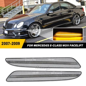 For 07-09 Mercedes Benz E-Class W211 Facelift Clear LED Amber Side Marker Light - Bild 1 von 8