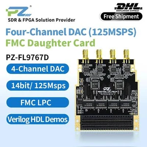 Puzhi PZ-FL9767D FMC Card High-speed ADC 125MSPS AD9767 LPC FMC Board LVDS - Picture 1 of 6