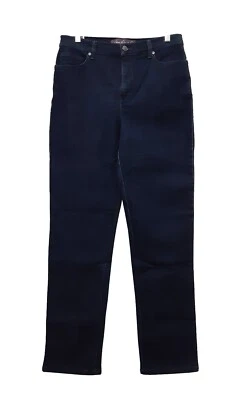 Gloria Vanderbilt sz:8 Amanda Women's Slim Jean Tapered Leg Cotton Pants Navy - Image 1 of 4