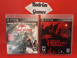 Dead Island w/Riptide COMPLETE Black Label Sony PS3 Video Games Deep Silver - Picture 1 of 3