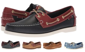 Sebago Docksides Men's NEW Classic 2-Eye Leather Boat Shoes Slip On Casual Shoes - Picture 1 of 48