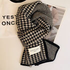 Women's Thousand Bird Checker Knitted Scarf For Autumn And Winter Warmth Scarf