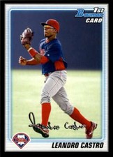 2010 Bowman Prospects Black #BP53 Leandro Castro Phillies NM-MT 