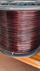 * Magnet Wire 12 Ga AWG Enameled Copper 50 Feet Coil Winding 1Lb Red Free Ship!* - Picture 1 of 4