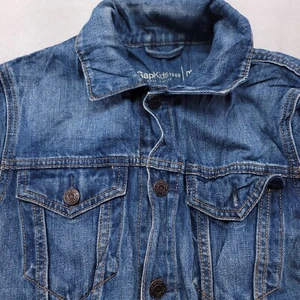 Gap Kids Casual Long Sleeve Button Up Denim Jacket Girls Size Medium M Blue - Picture 1 of 9