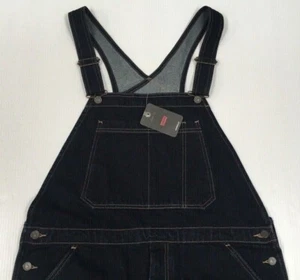 Levis Levi's Big E VTG Retro Hip Hop Dance Denim Bib Strap Coveralls Overalls - Picture 1 of 9