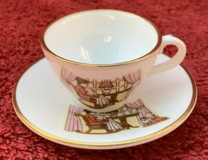 Taza de té y platillo miniatura Caverswall To Mother 1980 - Imagen 1 de 9