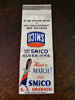 Vintage Matchcover: Hraback, Smico Inks, Sleight Metallic Ink, Philadelphia, Pa