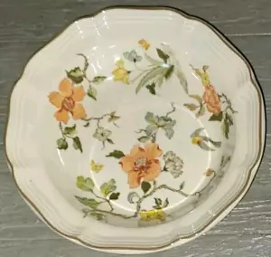 Vtg Mikasa Heritage salad bowl, "Olde Tapestry" pattern # F2005, orange flowers - Picture 1 of 5