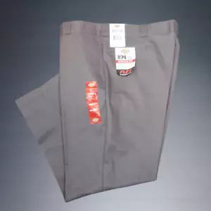 DICKIES 874 FLEX ORIGINAL FIT WORK PANTS MEN'S SIZE 44 X 30 CHARCOAL GRAY - Picture 1 of 7