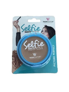 WowFactor Selfie Cara Mate Polvo Compacto Color Porcelina Difícil de Encontrar Cosmético - Imagen 1 de 2