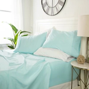 Luxury Ultra Soft 4pc Sheet Set By Kaycie Gray Fashion - Picture 1 of 10