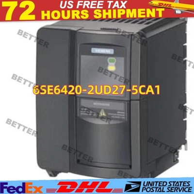 New SIEMENS 6SE6420-2UD27-5CA1 AC Drive Inverter 7.5KW 380V 6SE6420-2UD27-5CA1 - Image 1 of 4