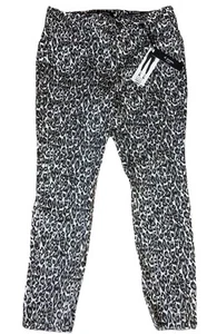 D. Jeans High Waist Ankle Pants Gray Leopard Print Modern Fit Woman’s Sz 12 - Picture 1 of 8