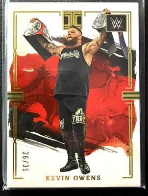 2023 Panini Impeccable WWE Kevin Owens Gold /35 - Image 1 of 2