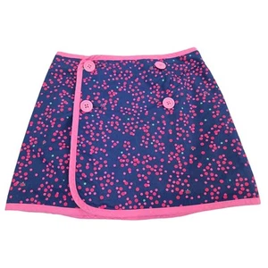 Lilly Pulitzer Haddie Canvas Embroidered Combo Reversible Navy Skirt Size 5 - Picture 1 of 3