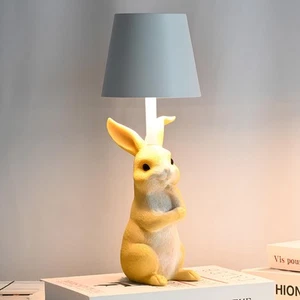 Portable Cordless Bunny Table Lamp - LED Desk Lamp with 1800mAh Battery, 3 Co... - Picture 1 of 7