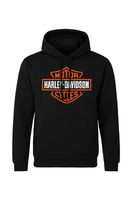 Harley-Davidson® Hombre Bar & Shield Pullover Sudadera con Capucha, Negro 40290932 Foto 1 de 4