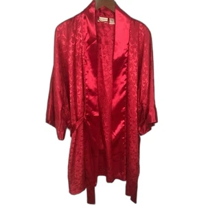 Victoria’s Secret Vintage Red Robe Size Large - Picture 1 of 16