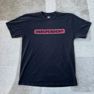 Camicia Independent Trucking Company uomo nera logo skater Y2K surfista grunge - Foto 1 di 8