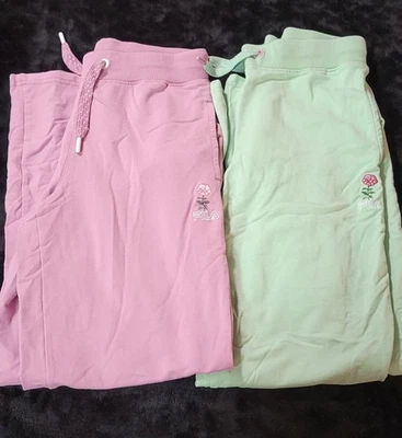 Lote de 2 Pantalones deportivos FILA talla grande niñas 14/16 niños rosa y verde Foto 1 de 4