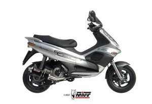 Scarico GILERA RUNNER 200 Mivv Gp Inox Nero G.002.LXB - Foto 1 di 3