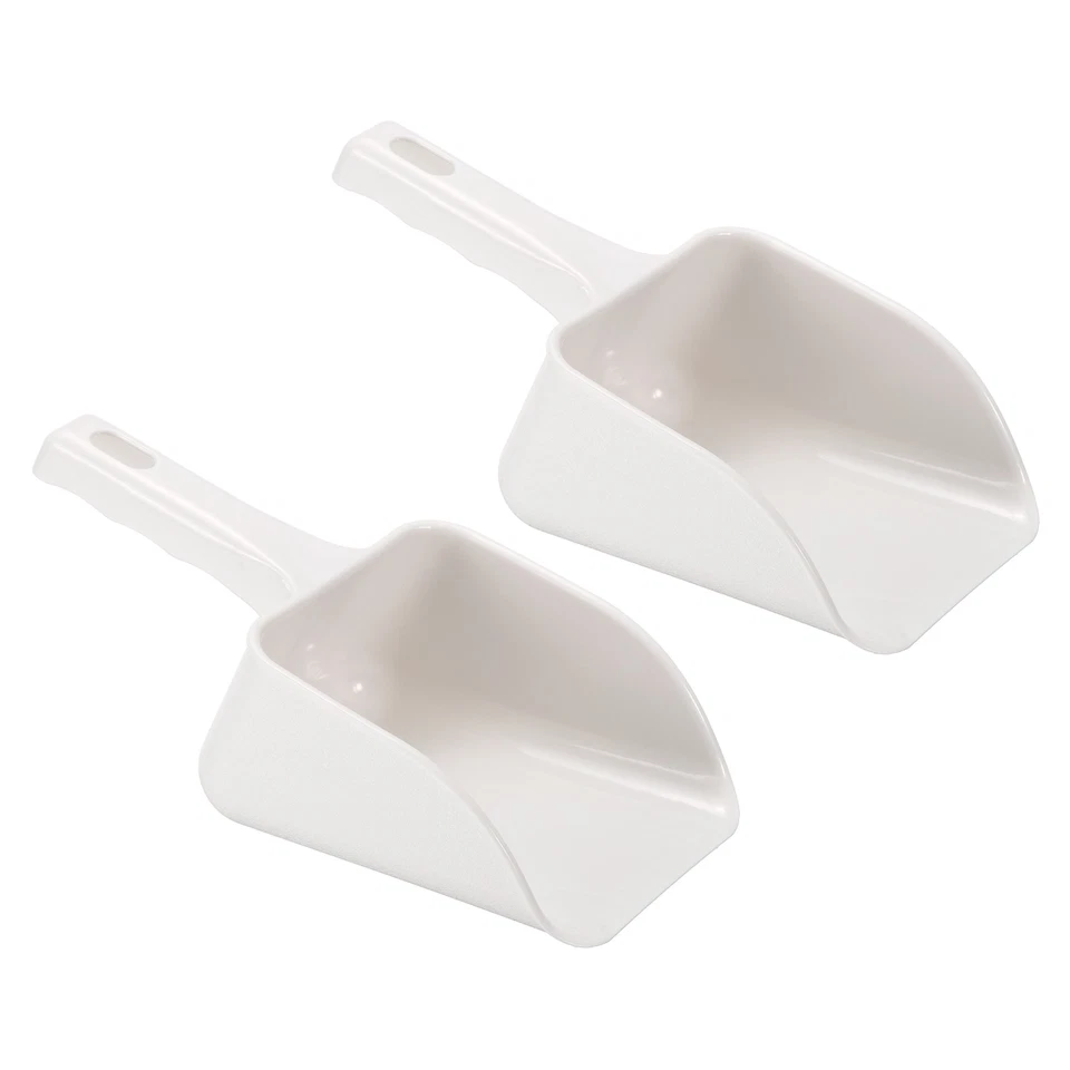 2Pcs Ice Scoop ABS 9.06x3.54" Small Ice Maker Flour Cereal Sugar Handle Shovel Foto 1 de 4