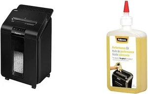 Fellowes AutoMax Micro-Cut 100M Büro Auto Feed 2-in-1 Aktenvernichter Schwarz - Bild 1 von 7