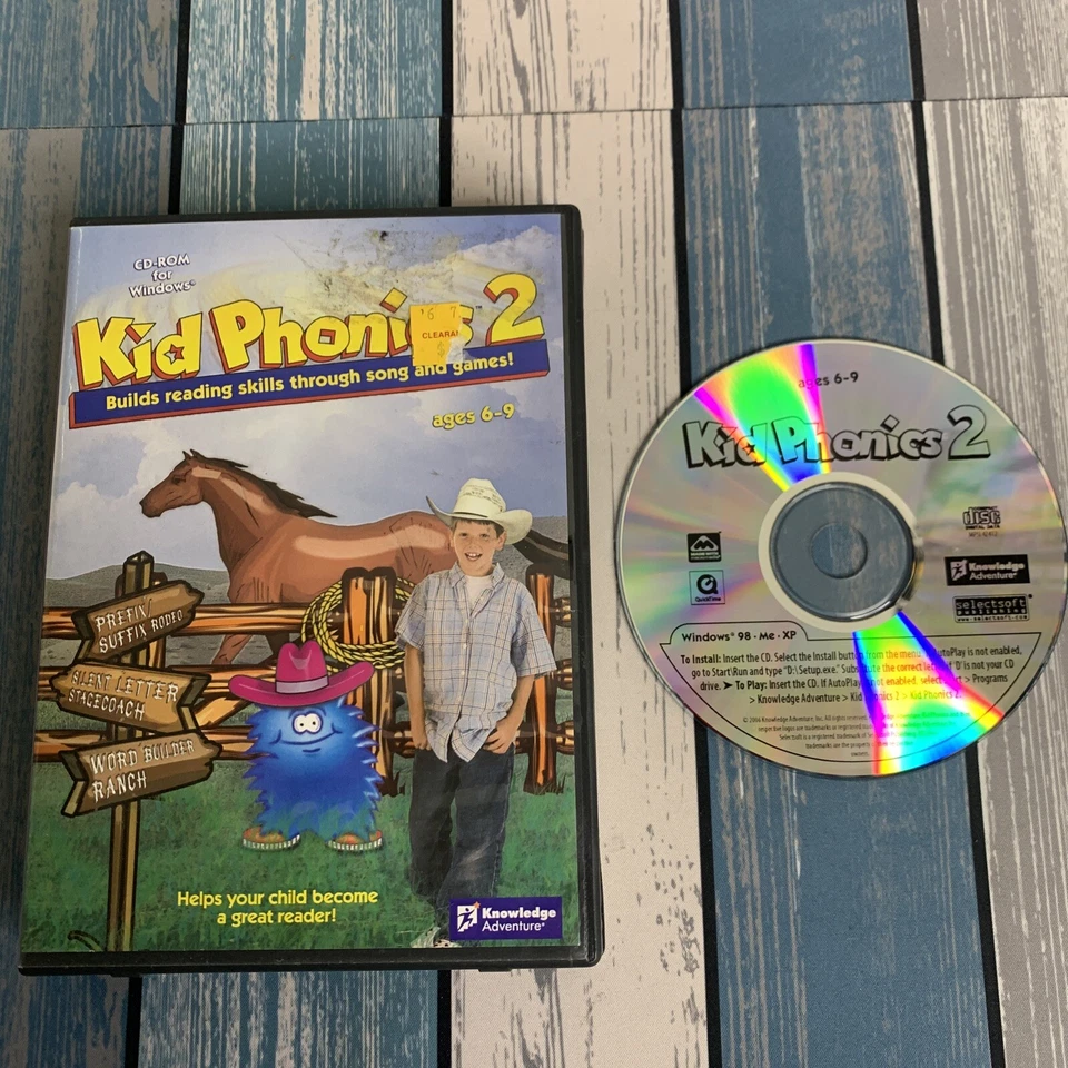 Kids Phonics 2  PC Software CD - Kids Educational Ages 6-9 Build Reading Skills - Image 1 of 4